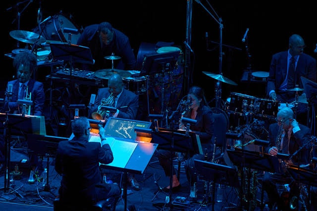 Andy Farber with the orchestra