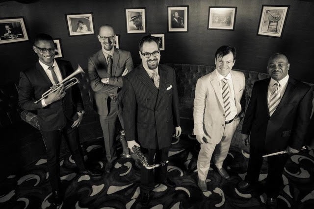 Andy Farber and his quintet in black and white