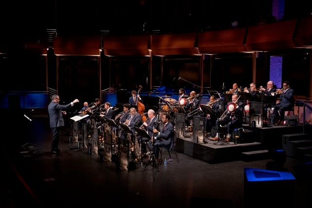 Andy Farber conducting the Jazz at Lincoln Center Orchestra